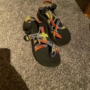 Chacos Sandals with toe strap.